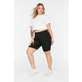 Trendyol Curve Black Biker Gatherer Knitted Leggings | ePonuda.com