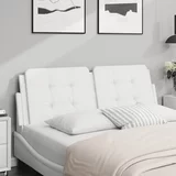 Jastuk za uzglavlje bijeli 120 cm od umjetne kože