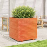  Vrtna sadilica voštano smeđe boje 70x70x72,5 cm od borovine | shoptok.hr