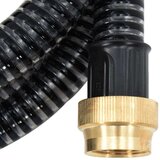  Usisno crijevo s mjedenim priključcima crno 1 1 7 m PVC | shoptok.hr