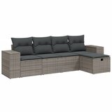 Maison Chic Seti vrtnega pohištva - Vrtna garnitura - Vrtni pohištvo set 5-delna z blazinami siv poli ratan, (21820321) Cene