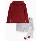 CA komplet za bebe, 3 dela, bordo-sivi Cene