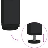 vidaXL Nočna omarica 2 pcs Črni hrast 42 x 41 x 61 cm Konstruiran les | Shoptok.si