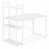 ModernHome uredski stol 120 × 60 cm s policom i 3 police – bijeli | shoptok.hr