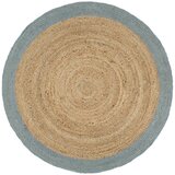  Ručno rađeni tepih od jute s maslinastozelenim rubom 210 cm | shoptok.hr