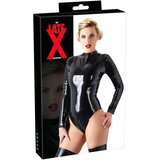 Latex - ženski bodi dugih rukava (crni) | shoptok.hr