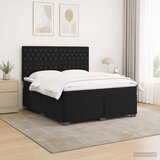  Boxspring krevet s madracem Crna 140 x 190 cm Baršun | shoptok.hr