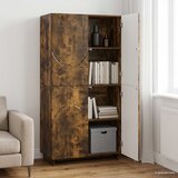  Visoka komoda Dimljeni hrast 79 x 41 x 151 cm Konstruirano drvo Slike