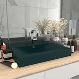  Luksuzni umivaonik mat tamnozeleni 60 x 46 cm keramički Cijene