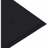 Vrtna klupa s jastukom 120 cm od masivnog bagremovog drva Crna 120 x 50 x 4 cm | shoptok.hr