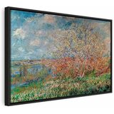  Slika - Claude Monet – Spring 90x60 U crnom drvenom okviru | shoptok.hr