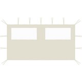 vidaXL 3070421 Gazebo Sidewall with Windows 4x2 m Cream (315310) Cene