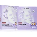 L´Oréal Paris Revitalift Filler Glass Skin hidrogel maska s posvjetljujućim učinkom 4 kom | shoptok.hr