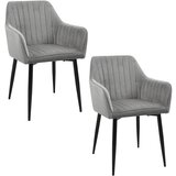 AKORD 2x STOL SJ.040 SIVA, (21703346) | Shoptok.si