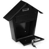 ModernHome Poštansko sanduče za zid od pocinkovanog čelika Mata 10 – Black | Eponuda.com