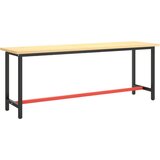  Okvir za radni stol mat crni i mat crveni 210x50x79 cm metalni | shoptok.hr