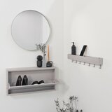 Spinder Design Siva/bež metalna zidna vješalica s policom Dax Play – | shoptok.hr