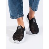 Shelvt Openwork slip-on black sneakers | shoptok.hr