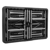  Set za catering stol + klupe 105 x 65 x 69 cm crni Slike