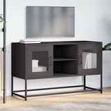 vidaXL TV omarica črna 100,5x39x60,5 cm jeklo | Shoptok.si