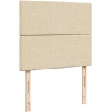 vidaXL Box spring postelja z vzmetnico krem 120x190 cm blago, (21307191) | Shoptok.si