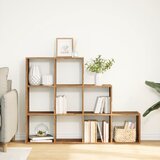 Sobna pregrada/regal za knjige 3 razina 137,5x29x103,5cm drveni | shoptok.hr