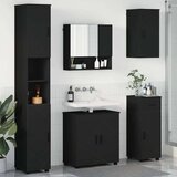 vidaXL Set namještaja za kupaonicu Zidne 5 pcs Crna 61 x 35 x 64 cm Cijene