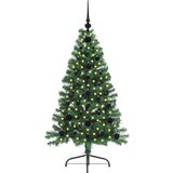 vidaXL Umjetna preddekorirana božićna jelka Zelena 120 cm PVC | Shoptok.si