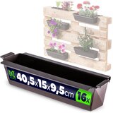 KADAX Cvetlični lončki za europaleto, škatla 40 cm, cvetlični lonček 16 kosov, (5000350760) | Shoptok.si