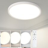 Nettlife ravna LED stropna svetilka za spalnico črne barve 18 cm 15 W zatemnljiva kopalniška svetilka, (22111115) | Shoptok.si