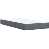 Box spring krevet s madracem tamnosivi 90x190 cm baršunasti | shoptok.hr