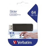 Verbatim USB stick 2.0 #98698 64GB Store 'n' Go Slider, crni | shoptok.hr