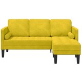  Set sofe s jastukom Žuta Poliester | shoptok.hr