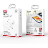XO zidni punjač CE01B PD 20W 1x USB-C bijeli + kabel USB-C - Lightning | shoptok.hr