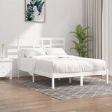 Furnova Posteljni okvir bel iz trdnega lesa 140x200 cm, (21934383) Cene
