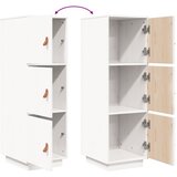  Visoka komoda bijela 34 x 40 x 108,5 cm od masivne borovine | shoptok.hr