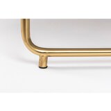 White Label Zelena/v zlati barvi okrogla mizica z marmorno mizno ploščo ø 70 cm Timpa – | Shoptok.si