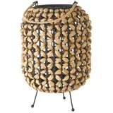 Crna/natur stolna lampa (visina 30 cm) –