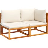 The Living Store Vrtni kavč z blazinami dvosed trden akacijev les - Vrtni Kavč, (21625380) | Shoptok.si