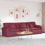  Modularna sofa s jastucima, vinsko crvena Cijene