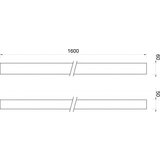 Copen Postolje za tuš kabinu CONCEPT 1600x50 belo ravno (C-10-1600W) | ePonuda.com