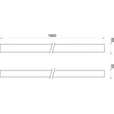 Copen postolje za tuš kabinu concept 1600x50 belo ravno (C-10-1600W) | Eponuda.com