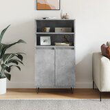 vidaXL Visoka komoda siva betona 60x36x110 cm od konstruiranog drva | shoptok.hr
