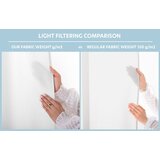 Restilo CARLI curtain, colour white, plain, classic style, ties 25 x 1.5 cm, fabric type Oxford, 140 x 250 cm | shoptok.hr