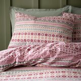 Catherine Lansfield Crvena flanelska posteljina za krevet za jednu osobu 135x200 cm Fair isle – | shoptok.hr