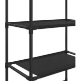  Stalak za pohranu iznad toaleta s 3 razine crni 53x28x169 cm | Eponuda.com