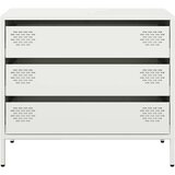 vidaXL Komoda bijela 68x39x58,5 cm Hladno valjani čelik | shoptok.hr