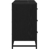  Kopalniška omara za umivalnik Črni hrast 80 x 33 x 60 cm | Shoptok.si