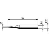 Ersa 0172KD spajkalna konica dletaste oblike\, ravna velikost konice 3.10 mm vsebina\, količina\, vsebina količinskih enot na prodajno enoto 1 kos, (20395207) Cene