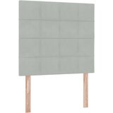  LED krevet za pohranu s madracem Svjetlosiva 90 x 190 cm Baršun | shoptok.hr